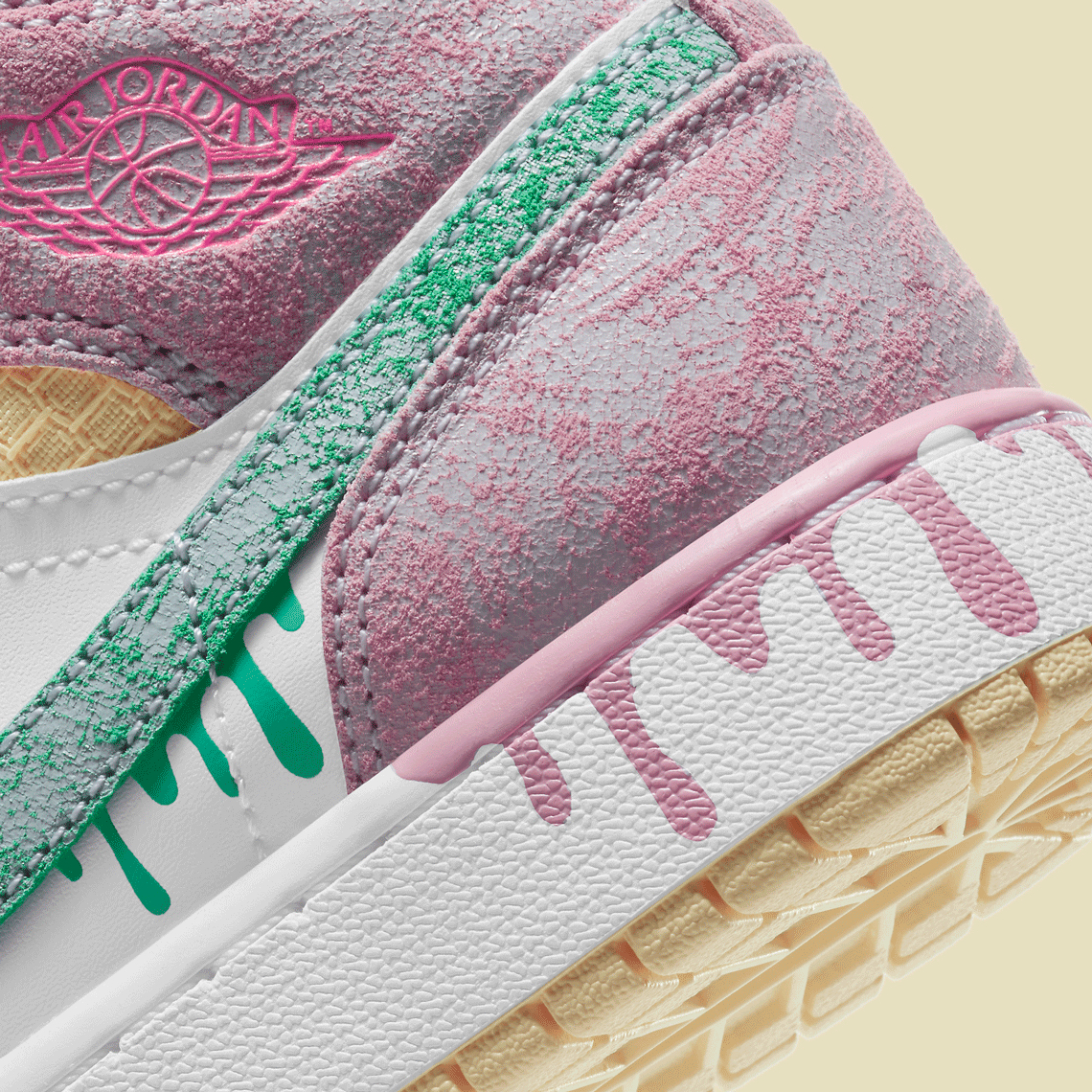 air jordan 1 mid gs paint drip